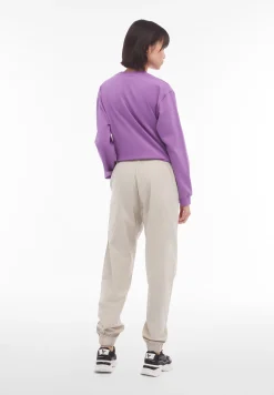 Freddy Pantaloni joggers donna in tessuto popeline tinto in capo-Donna Pantaloni Sportivi|Tutti I Pantaloni