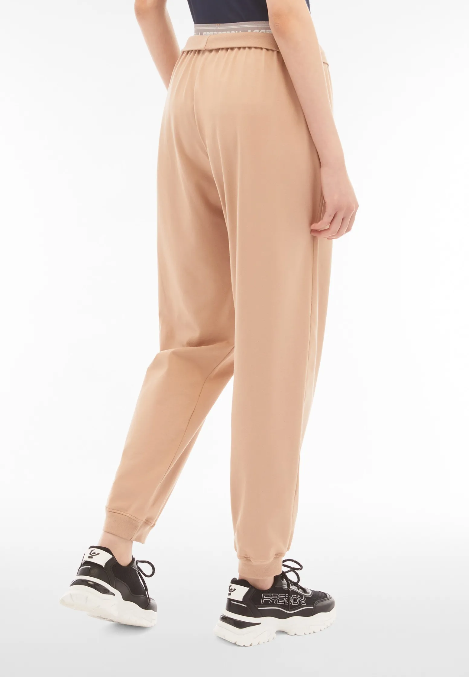 Freddy Pantaloni joggers in jersey con elastico logato scopribile-Donna Pantaloni Sportivi|Tutti I Pantaloni