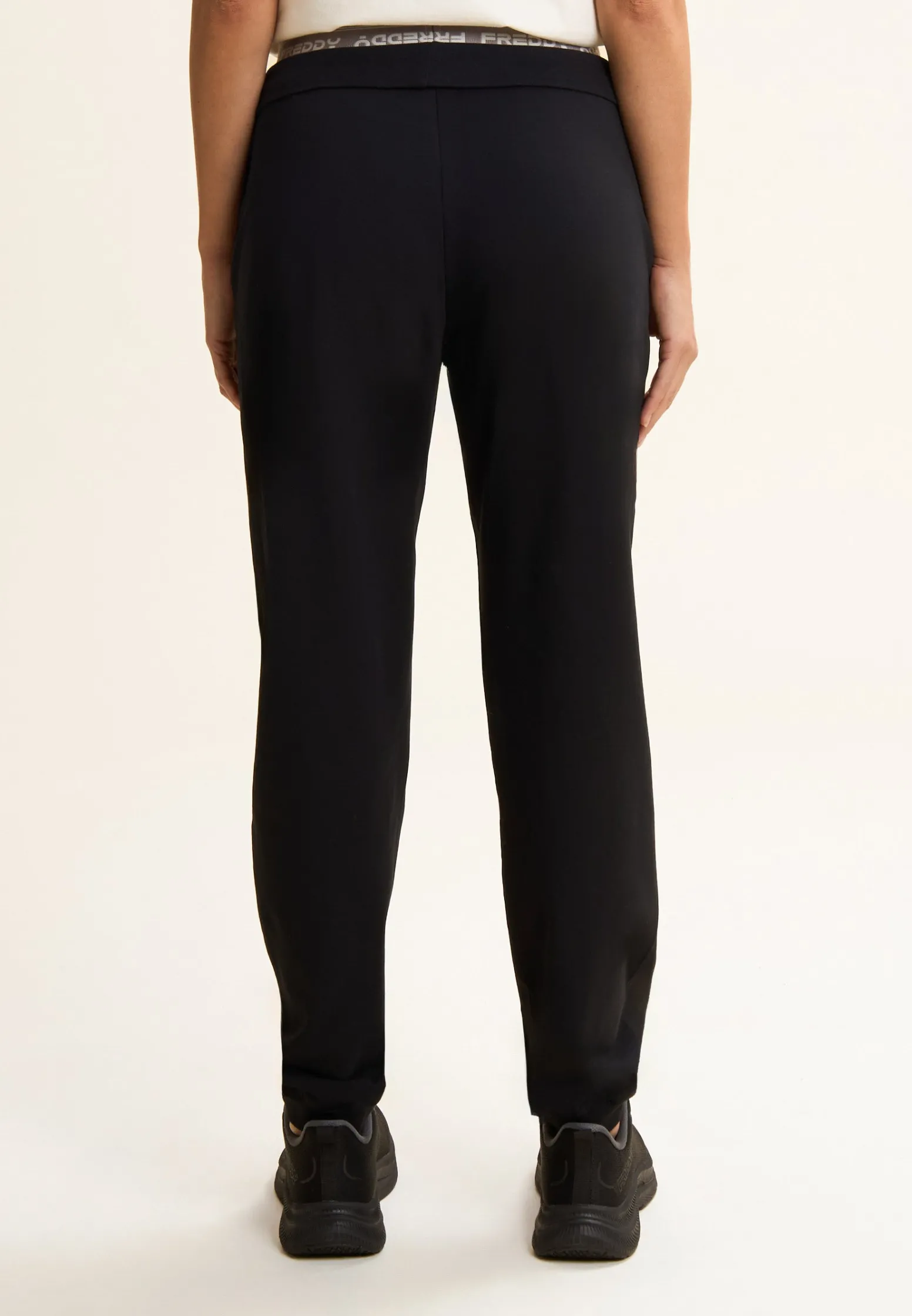 Freddy Pantaloni joggers in jersey con elastico logato scopribile-Donna Pantaloni Sportivi|Tutti I Pantaloni