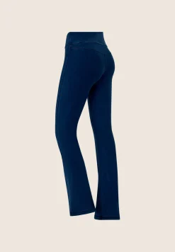Freddy Pantaloni N.O.W. flare effetto denim in jersey TENCEL™-Donna Jeans E Pantaloni