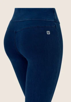 Freddy Pantaloni N.O.W. flare effetto denim in jersey TENCEL™-Donna Jeans E Pantaloni