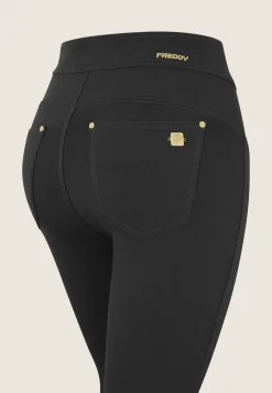 Freddy Pantaloni N.O.W. in jersey a vita alta con impunture-Donna Jeans E Pantaloni