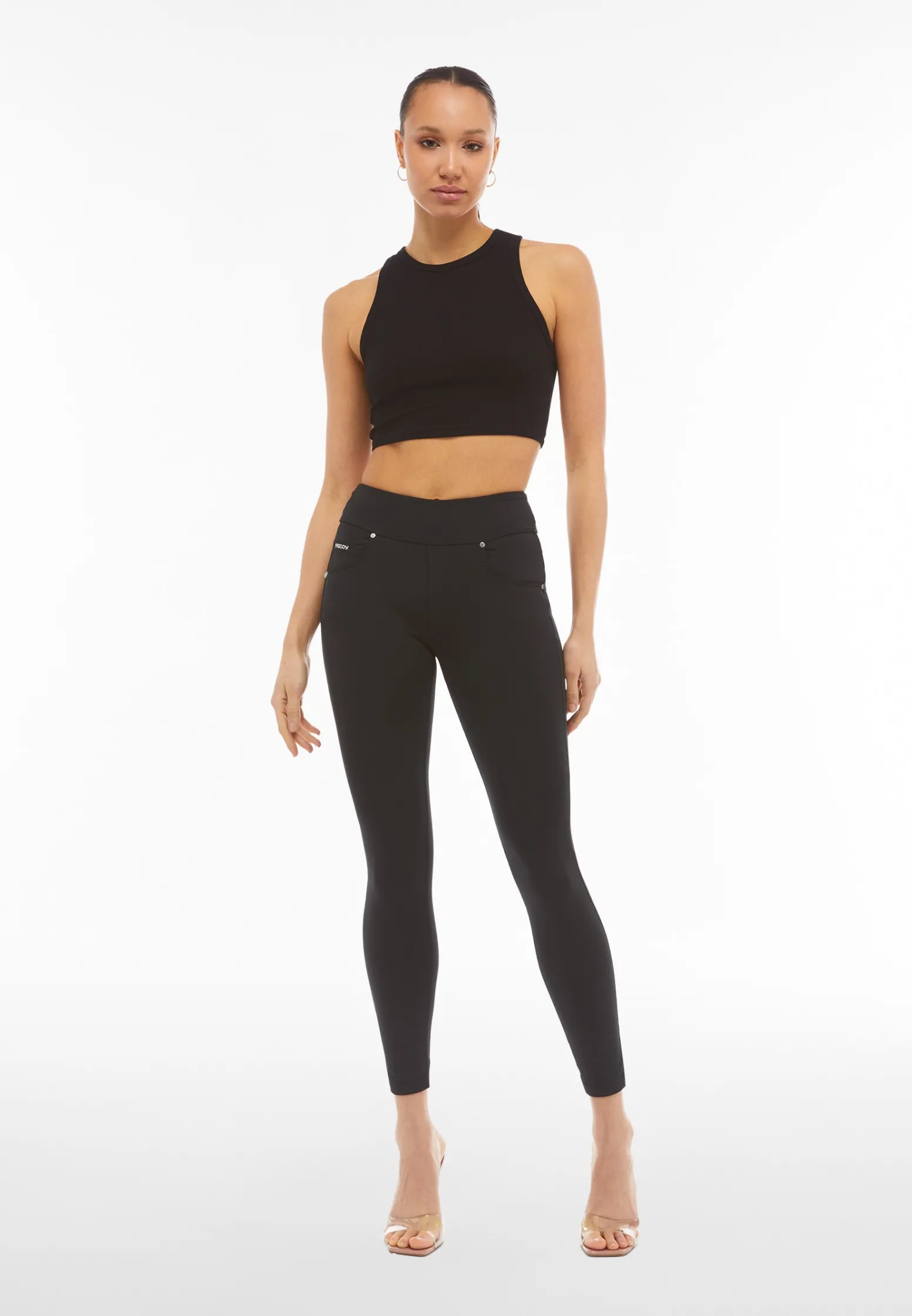 Freddy Pantaloni N.O.W.® in tessuto traspirante vita risvoltabile-Donna Jeans E Pantaloni