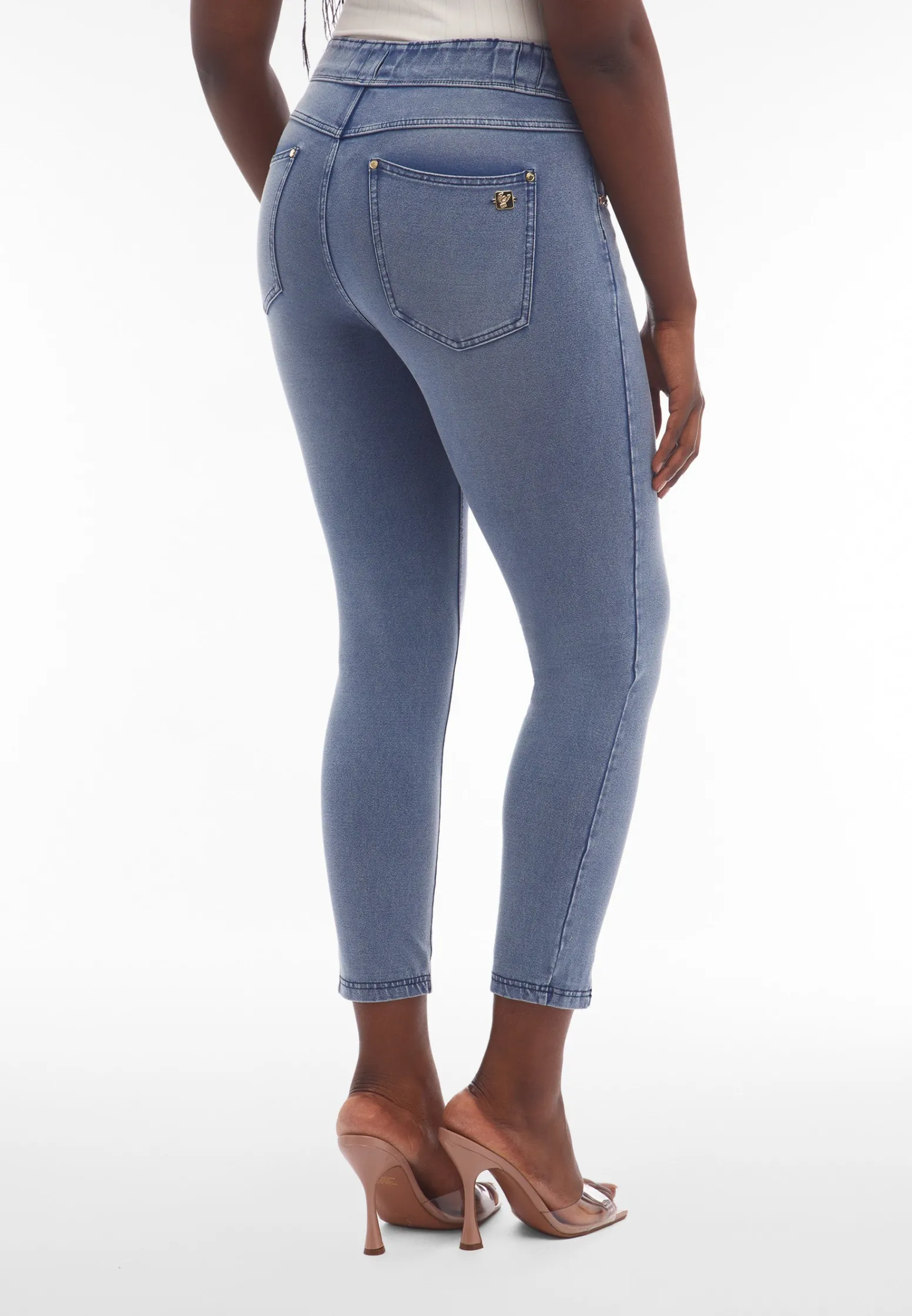 Freddy Pantaloni N.O.W.® jersey denim vita alta e spacchi sul fondo-Donna Jeans E Pantaloni|Tutti I Pantaloni