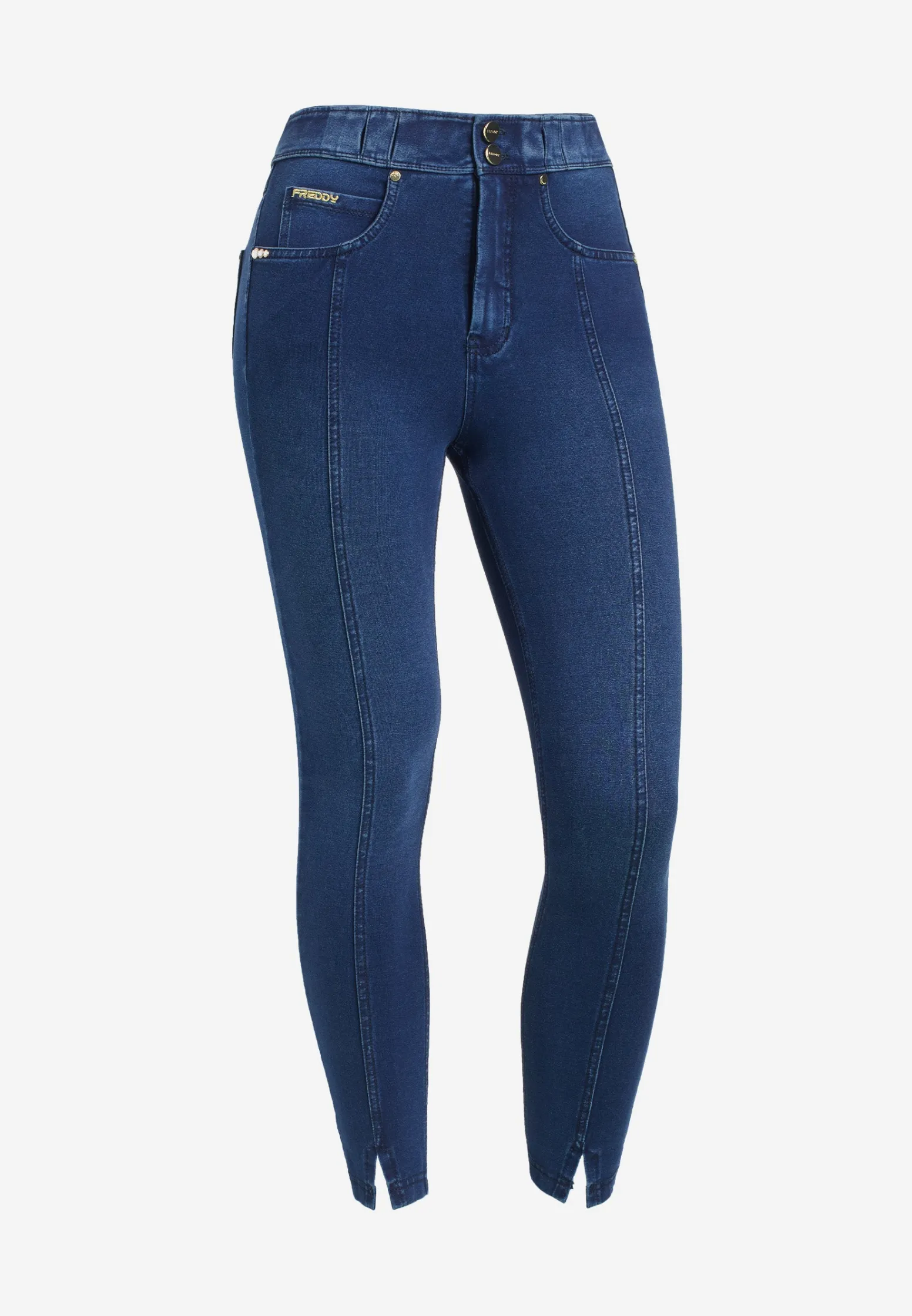 Freddy Pantaloni N.O.W.® jersey denim vita alta e spacchi sul fondo-Donna Jeans E Pantaloni|Tutti I Pantaloni
