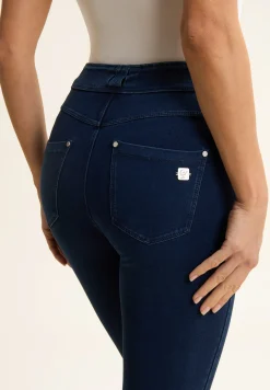 Freddy Pantaloni N.O.W.® skinny a vita media in jersey denim-Donna Jeans E Pantaloni
