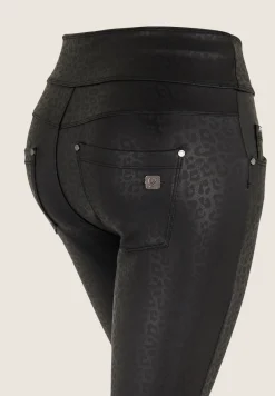 Freddy Pantaloni N.O.W. skinny in Similpelle Leopardata in tono-Donna Jeans E Pantaloni|Tutti I Pantaloni