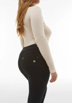Freddy Pantaloni N.O.W.® skinny vita media risvoltabile in jersey-Donna Jeans E Pantaloni