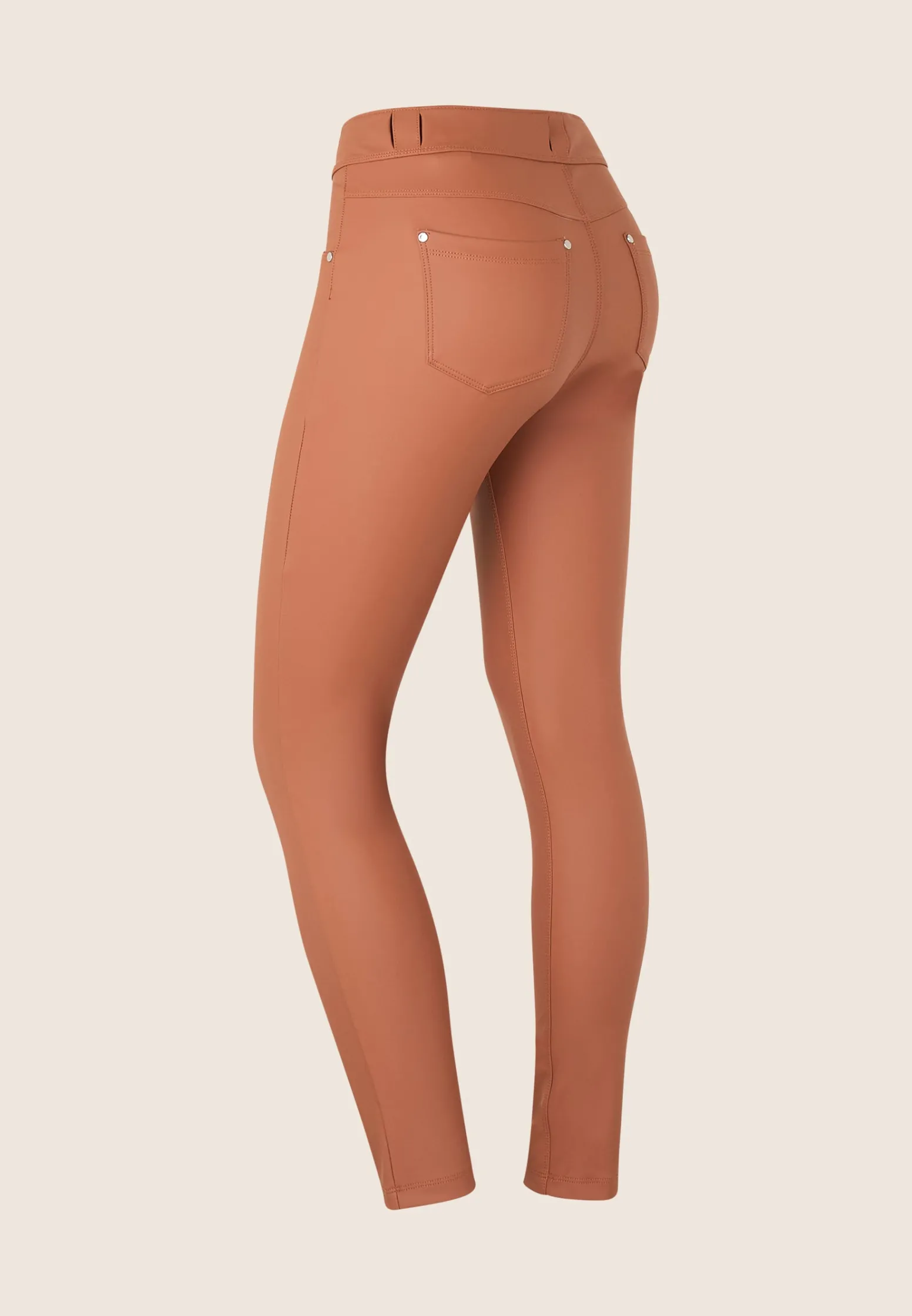 Freddy Pantaloni N.O.W.® skinny vita media in similpelle ecologica-Donna Jeans E Pantaloni|Tutti I Pantaloni