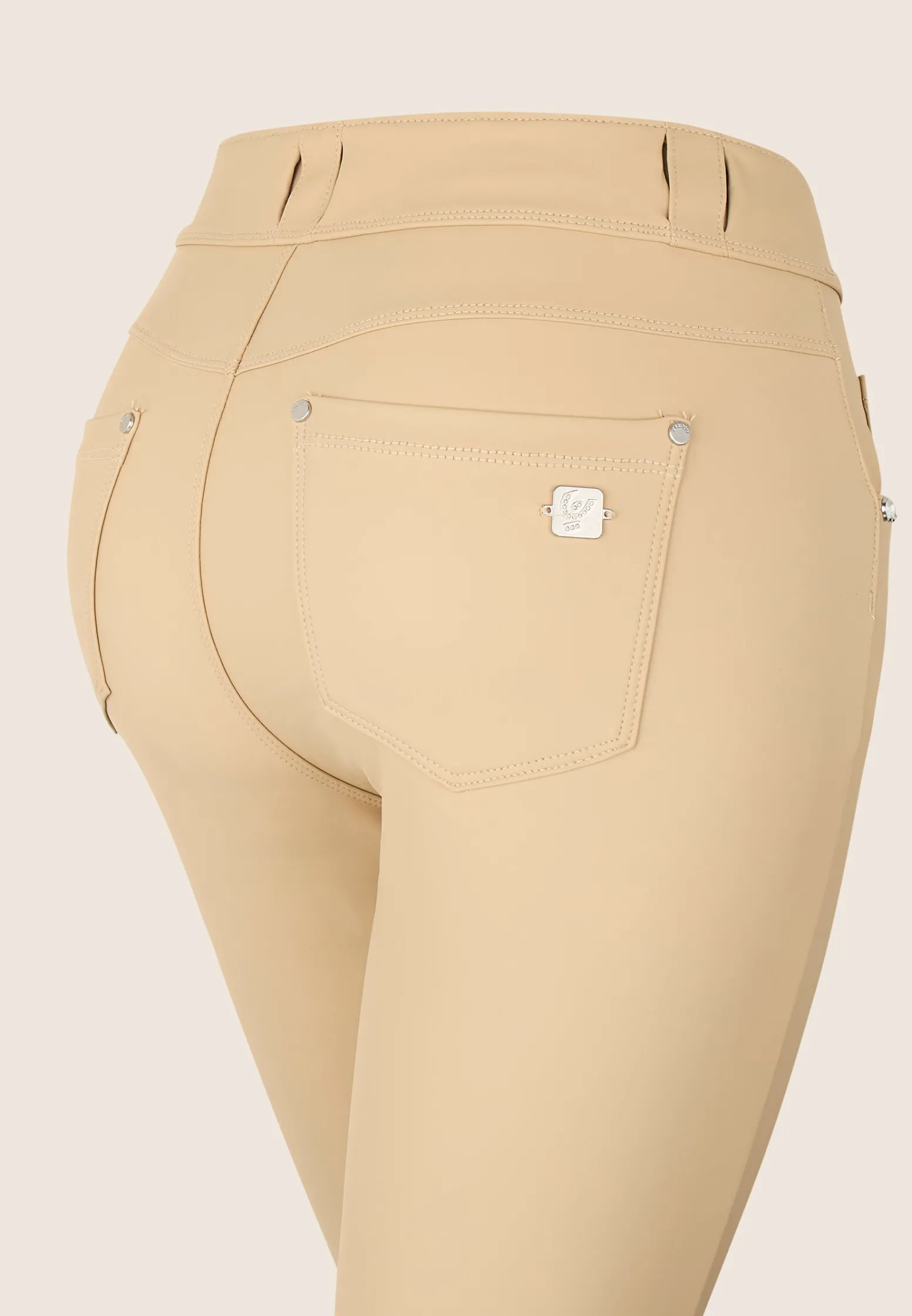 Freddy Pantaloni N.O.W.® skinny vita media in similpelle ecologica-Donna Jeans E Pantaloni|Tutti I Pantaloni