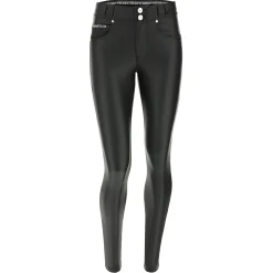 Freddy Pantaloni N.O.W.® skinny vita media in similpelle ecologica-Donna Jeans E Pantaloni|Tutti I Pantaloni