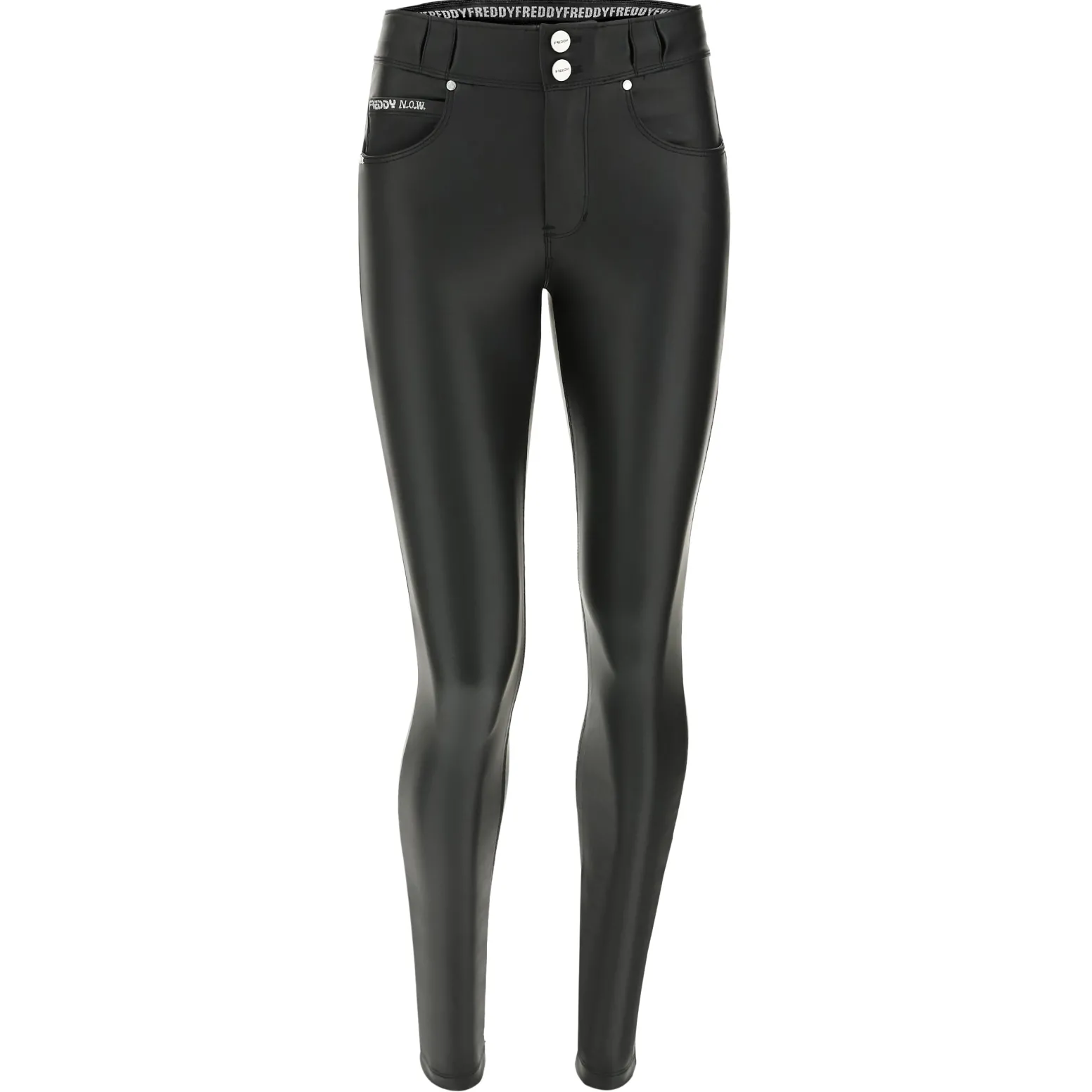 Freddy Pantaloni N.O.W.® skinny vita media in similpelle ecologica-Donna Jeans E Pantaloni|Tutti I Pantaloni