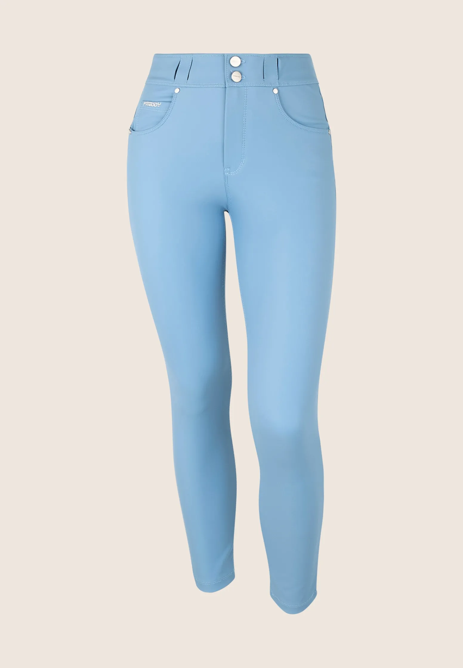 Freddy Pantaloni N.O.W.® skinny vita media in similpelle ecologica-Donna Jeans E Pantaloni|Tutti I Pantaloni
