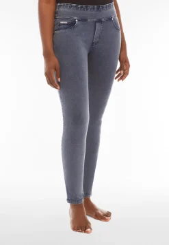 Freddy Pantaloni N.O.W.® skinny vita risvoltabile in jersey denim-Donna Jeans E Pantaloni