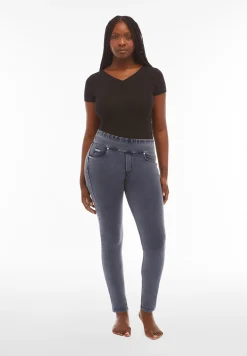 Freddy Pantaloni N.O.W.® skinny vita risvoltabile in jersey denim-Donna Jeans E Pantaloni