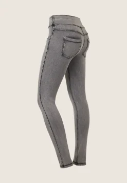 Freddy Pantaloni N.O.W.® skinny vita risvoltabile in jersey denim-Donna Jeans E Pantaloni