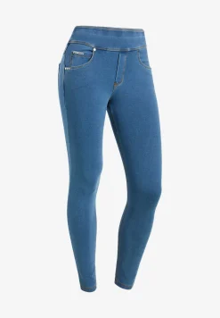Freddy Pantaloni N.O.W.® skinny vita risvoltabile in jersey denim-Donna Jeans E Pantaloni