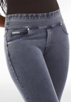 Freddy Pantaloni N.O.W.® skinny vita risvoltabile in jersey denim-Donna Jeans E Pantaloni