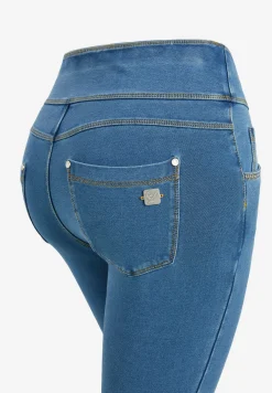 Freddy Pantaloni N.O.W.® skinny vita risvoltabile in jersey denim-Donna Jeans E Pantaloni