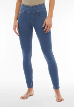 Freddy Pantaloni N.O.W.® skinny vita risvoltabile in jersey denim-Donna Jeans E Pantaloni