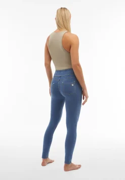 Freddy Pantaloni N.O.W.® skinny vita risvoltabile in jersey denim-Donna Jeans E Pantaloni