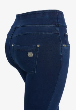 Freddy Pantaloni N.O.W.® skinny vita risvoltabile in jersey denim-Donna Jeans E Pantaloni