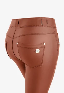 Freddy Pantaloni N.O.W.® superskinny vita media in similpelle eco-Donna Jeans E Pantaloni