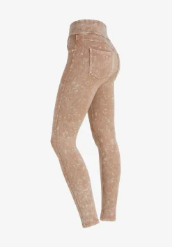 Freddy Pantaloni N.O.W.® vita risvoltabile in jersey marble wash-Donna Jeans E Pantaloni|Tutti I Pantaloni