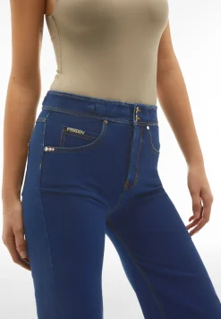 Freddy Pantaloni N.O.W.® wide leg cropped vita alta in jersey denim-Donna Jeans E Pantaloni|Tutti I Pantaloni