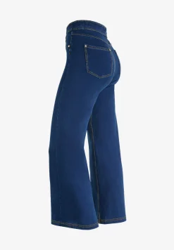 Freddy Pantaloni N.O.W.® wide leg cropped vita alta in jersey denim-Donna Jeans E Pantaloni|Tutti I Pantaloni