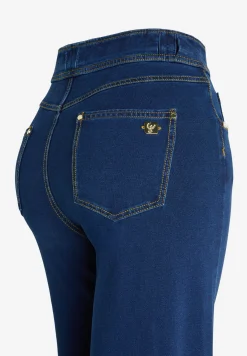 Freddy Pantaloni N.O.W.® wide leg cropped vita alta in jersey denim-Donna Jeans E Pantaloni|Tutti I Pantaloni