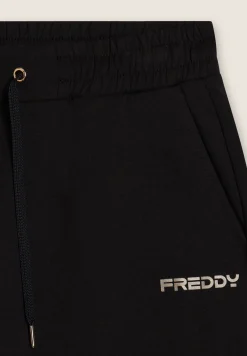 Freddy Pantaloni regular con gamba dritta e coulisse-Donna Ginnastica|Pilates