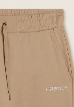Freddy Pantaloni regular con gamba dritta e coulisse-Donna Ginnastica|Pilates