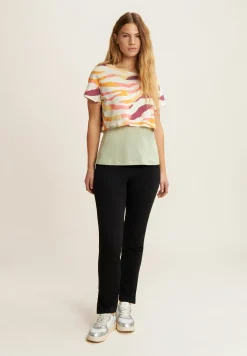 Freddy Pantaloni regular con spacchi e coulisse animalier-Donna Pantaloni Sportivi|Tutti I Pantaloni