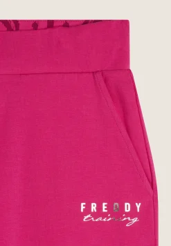 Freddy Pantaloni regular fit con fondo dritto con piccoli spacchi-Donna Pilates|Ginnastica