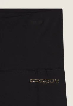 Freddy Pantaloni regular fit gamba dritta con coulisse sul fondo-Donna Padel|Pilates