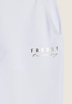 Freddy Pantaloni regular fit in jersey con polsini sul fondo-Donna Pilates|Ginnastica