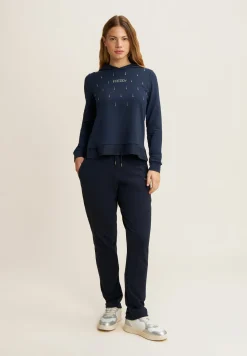 Freddy Pantaloni regular fit in jersey con fondo dritto-Donna Padel|Pilates