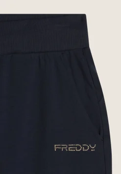 Freddy Pantaloni regular fit in jersey con fondo dritto-Donna Padel|Pilates