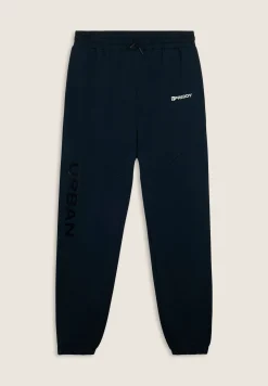 Freddy Pantaloni regular in felpa con stampa lucida e cuciture-Uomo Pantaloni Sportivi