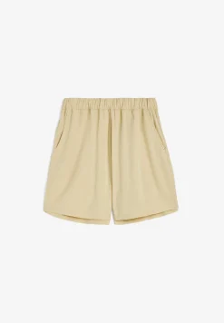 Freddy Pantaloni short da donna in lino viscosa con gamba ampia-Donna Padel|Shorts