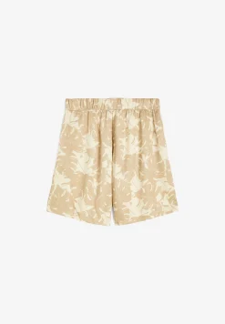 Freddy Pantaloni short donna in satin di viscosa fantasia tropical-Donna Padel|Shorts