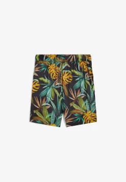 Freddy Pantaloni short donna in satin di viscosa fantasia tropical-Donna Padel|Shorts