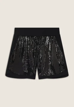 Freddy Pantaloni Shorts con paillettes e logo posteriore-Donna Shorts
