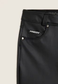 Freddy Pantaloni skinny in similpelle con logo ricamato-Donna Jeans E Pantaloni|Tutti I Pantaloni
