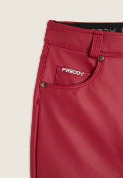 Freddy Pantaloni skinny in similpelle con logo ricamato-Donna Jeans E Pantaloni|Tutti I Pantaloni