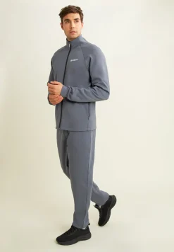 Freddy Pantaloni slim in interlock con dettagli lucidi-Uomo Pantaloni Sportivi