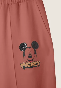 Freddy Pantaloni sportivi con gamba ampia e stampa Mickey Mouse-Donna Pantaloni Sportivi