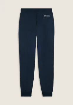 Freddy Pantaloni Sportivi con Polsini in Costina e Strass-Donna Pantaloni Sportivi