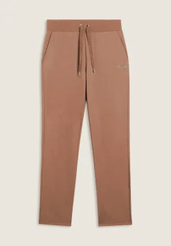 Freddy Pantaloni sportivi da donna con fondo dritto e logo strass-Donna Ginnastica|Pantaloni Sportivi